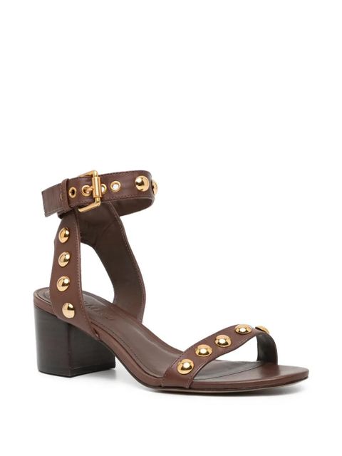FARM Rio 55mm stud-embellished sandals - Brown - zdjęcie produktu nr 2