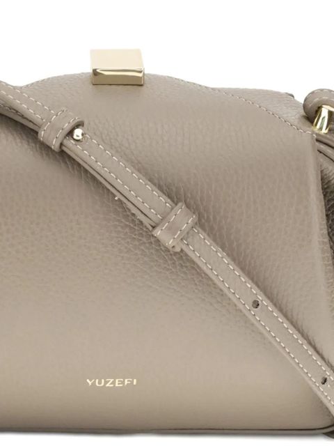Yuzefi small Oyster pleated magnet-closure shoulder bag - Neutrals