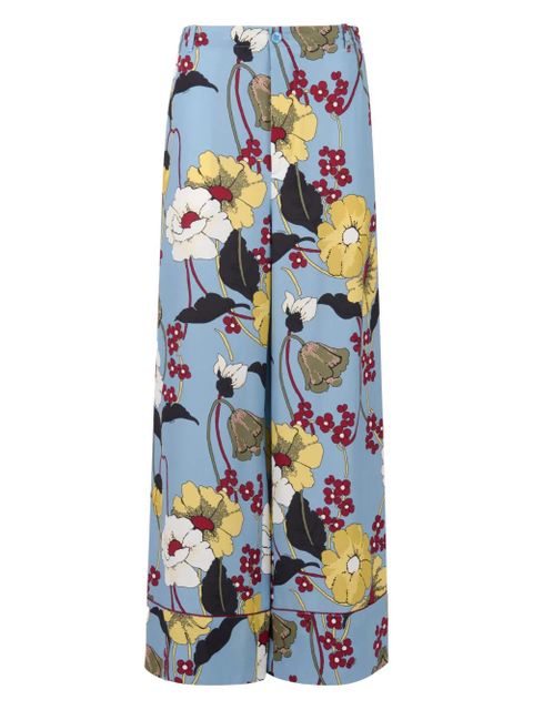 Marni floral trousers - Blue - zdjęcie produktu nr 1
