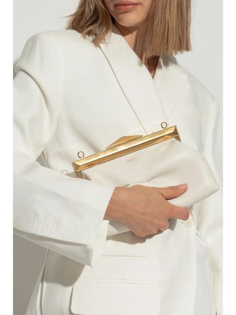 Jimmy Choo Diamond Frame Clutch bag - White