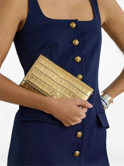 Lauren Ralph Lauren embossed clutch bag - Gold - zdjęcie produktu nr 2