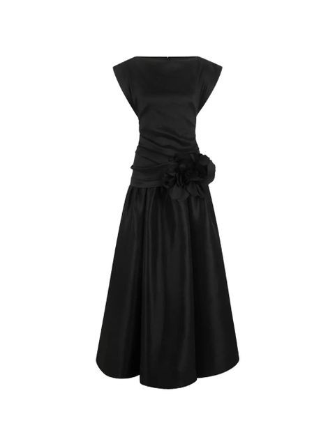 Acler Delph flower-embellished maxi dress - Black - zdjęcie produktu nr 1
