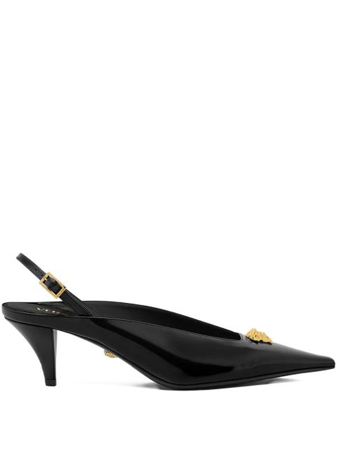 Versace medusa-head pointed-toe mules - Black - zdjęcie produktu nr 1