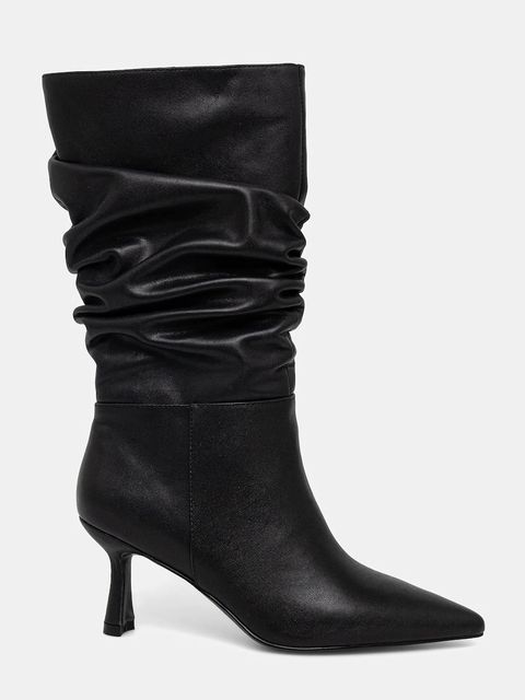 Answear.LAB kozaki skórzane kolor czarny na szpilce - zdjęcie produktu nr 2