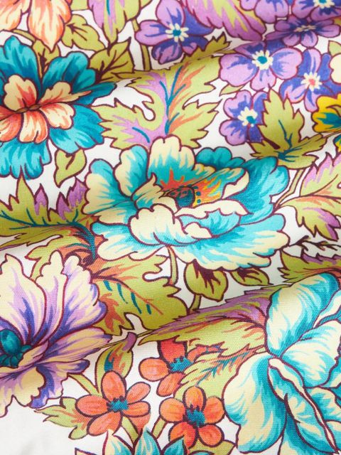 ETRO floral-print midi dress - White