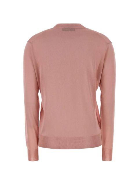 FENDI V-neck stretch sweater - Pink - zdjęcie produktu nr 2