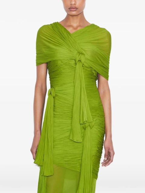 Tory Burch knotted dress - Green - zdjęcie produktu nr 2