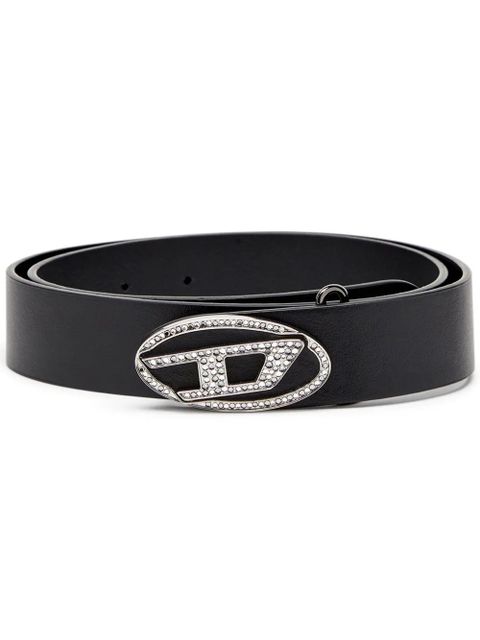 Diesel B-1DR leather belt - Black - zdjęcie produktu nr 1