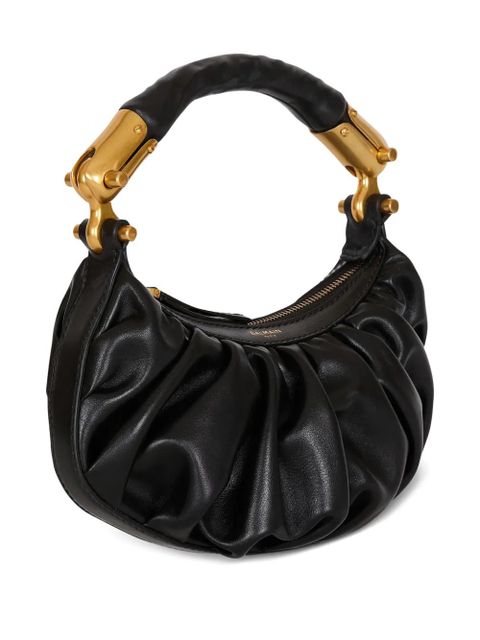 Balmain mini Ebene leather tote bag - Black