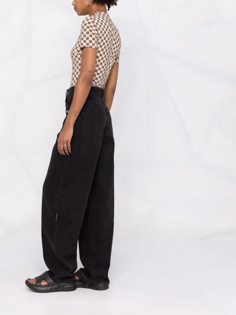 MISBHV monogram-print T-shirt - Neutrals