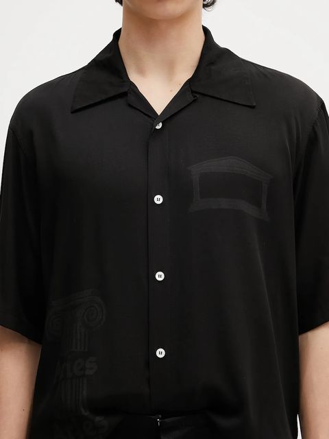 Aries koszula Ancient Column Satin Viscose Hawaiian Shirt