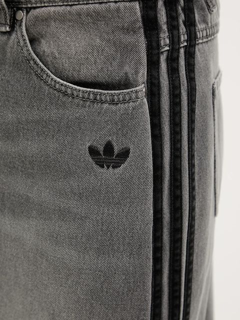 adidas Originals spódnica jeansowa Denim Long Skirt kolor szary maxi prosta JW2659