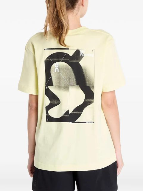 On Running logo-detail short-sleeves T-shirt - Yellow
