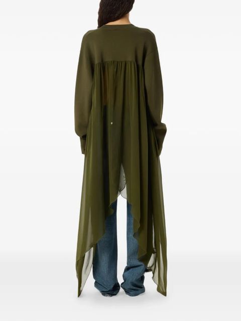 Blumarine butterfly-appliqué cardigan - Green