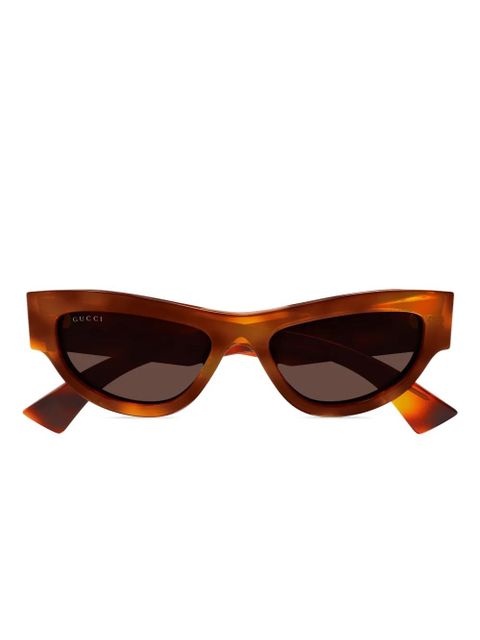 Gucci Eyewear cat-eye sunglasses - Brown - zdjęcie produktu nr 1