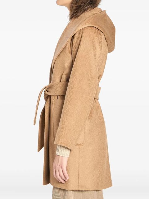 Max Mara hooded belted coat - Brown
