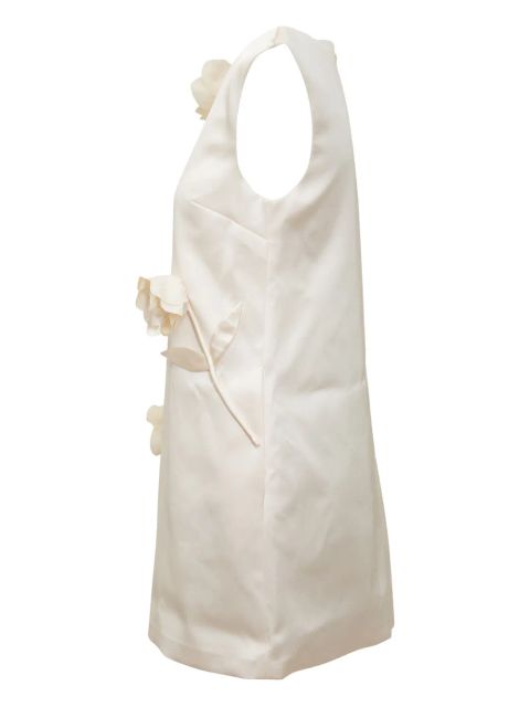 Self-Portrait satin mini dress - Neutrals