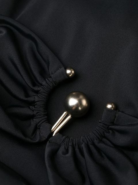 Christopher Esber square neck cut-out swimsuit - Black