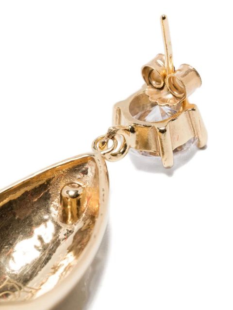 Magda Butrym teardrop-shaped crystal earrings - Gold - zdjęcie produktu nr 2