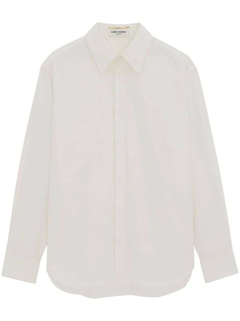 Saint Laurent long-sleeve cotton shirt - White - zdjęcie produktu nr 2