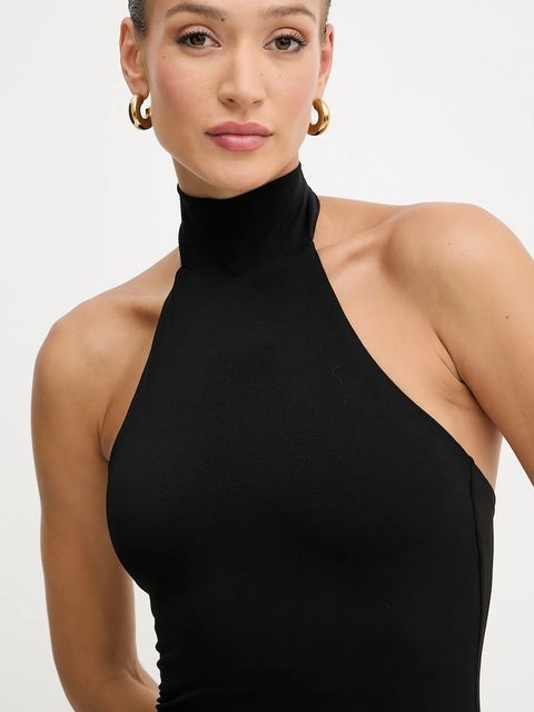 Silvian Heach sukienka TIKIM kolor czarny maxi dopasowana GPA25358VE