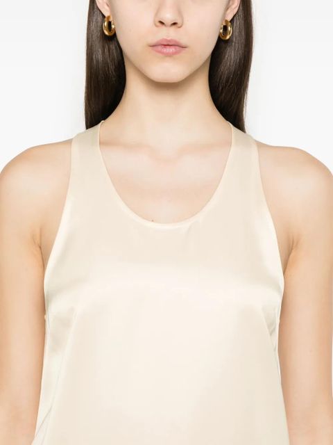 TOTEME scoop-neck mini dress - Neutrals