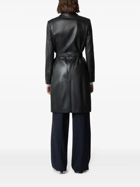 Tod's leather trench coat - Black - zdjęcie produktu nr 2
