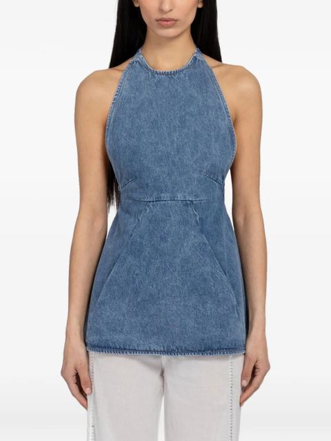 Gimaguas halterneck backless top - Blue - zdjęcie produktu nr 1