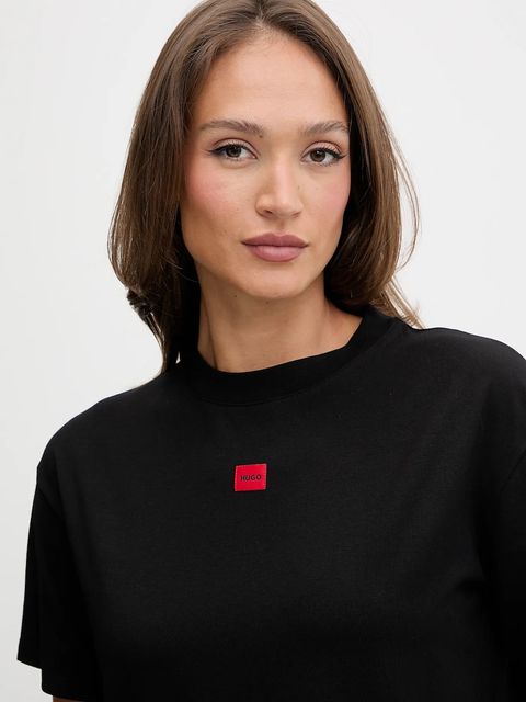 HUGO t-shirt damski kolor czarny 50556807