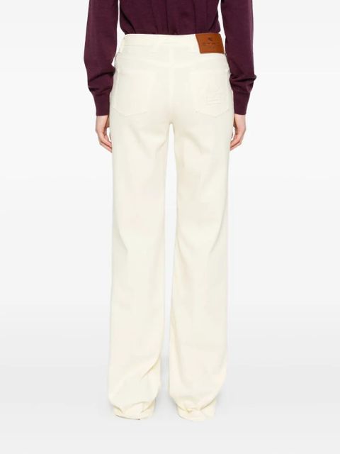 ETRO embroidered-detail five-pocket design jeans - Neutrals - zdjęcie produktu nr 2