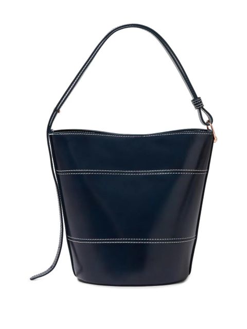 Claudie Pierlot logo-detail leather bucket bag - Blue - zdjęcie produktu nr 2
