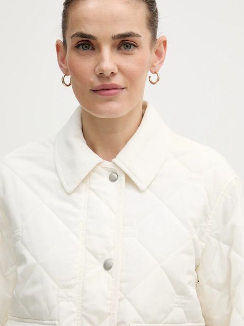 Tommy Hilfiger kurtka kolor beżowy przejściowa WW0WW47998