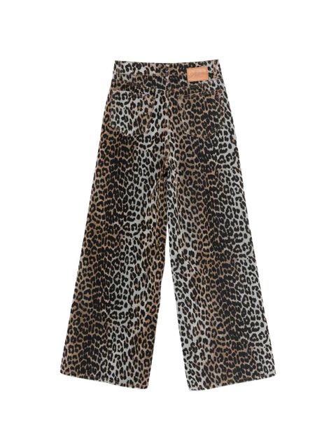 GANNI leopard-print trousers - Brown - zdjęcie produktu nr 2