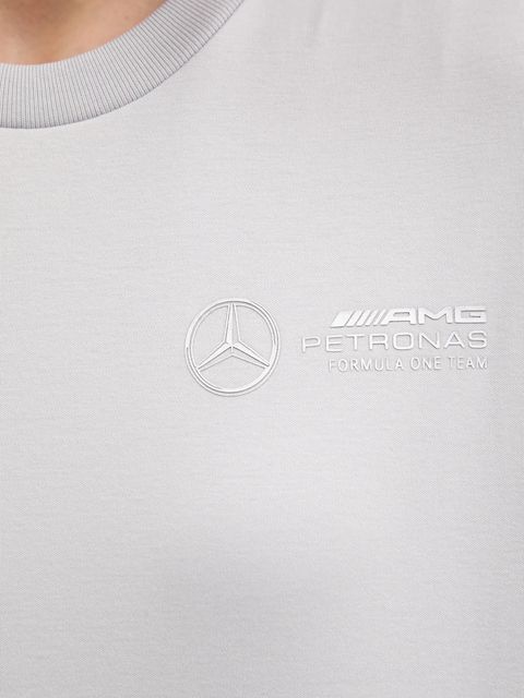 adidas t-shirt bawełniany x Mercedes damski kolor szary JW3482