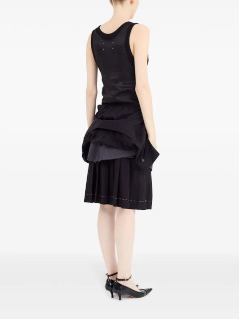Maison Margiela layered midi dress - Black