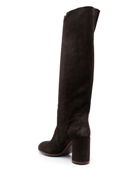 Casadei Cleo Kate 85mm suede boots - Brown