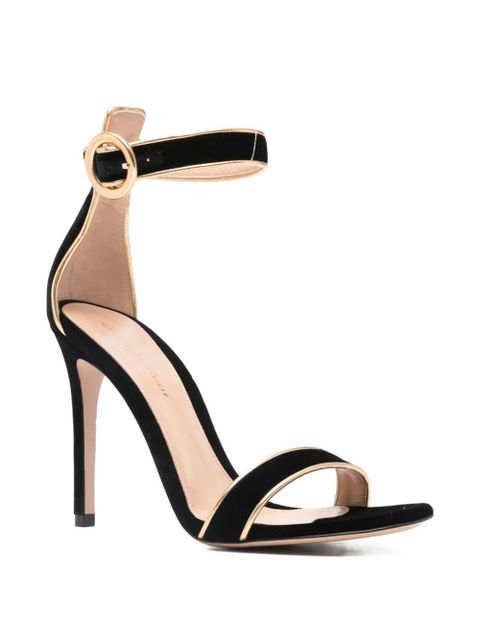 Gianvito Rossi buckle-strap sandals - Black - zdjęcie produktu nr 2