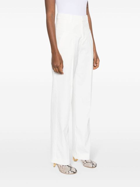 ISABEL MARANT Staya straight-leg trousers - White