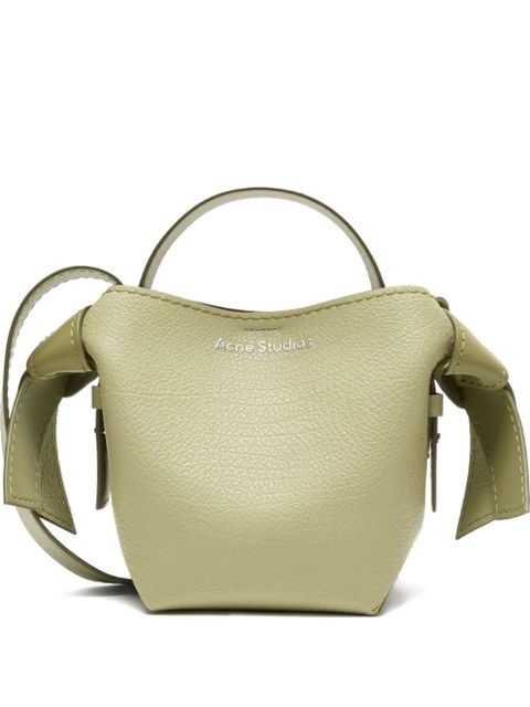 Acne Studios mini Musubi leather shoulder bag - Green - zdjęcie produktu nr 1