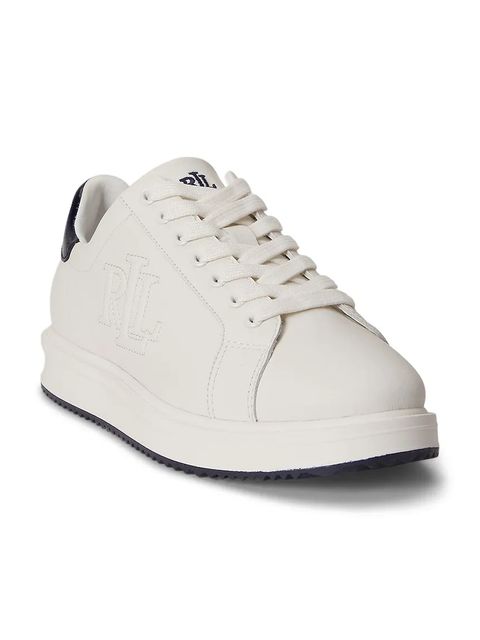 Lauren Ralph Lauren Ainsley sneakersy damskie skórzane - zdjęcie produktu nr 1