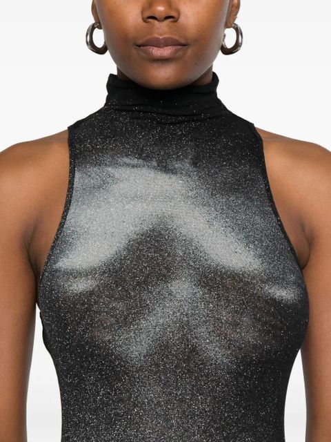 Jean Paul Gaultier high-neck body-print dress - Black - zdjęcie produktu nr 2