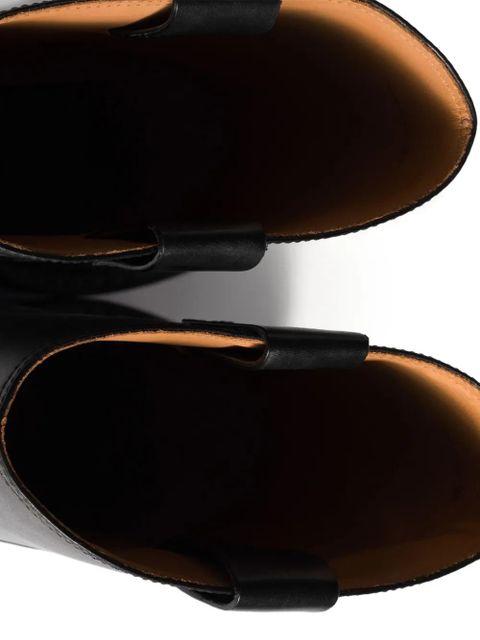 Miu Miu leather boots - Black