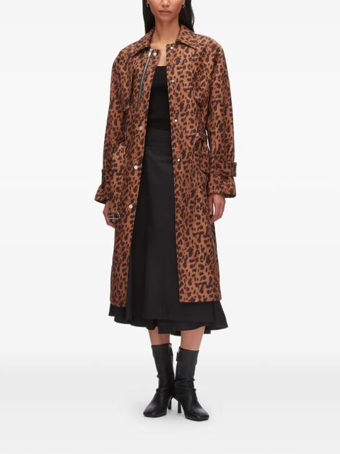 3.1 Phillip Lim belted leopard-print coat - Brown - zdjęcie produktu nr 2