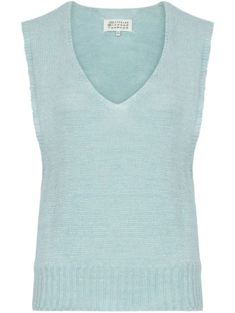 Maison Margiela Fussbett knitted top - Blue - zdjęcie produktu nr 1