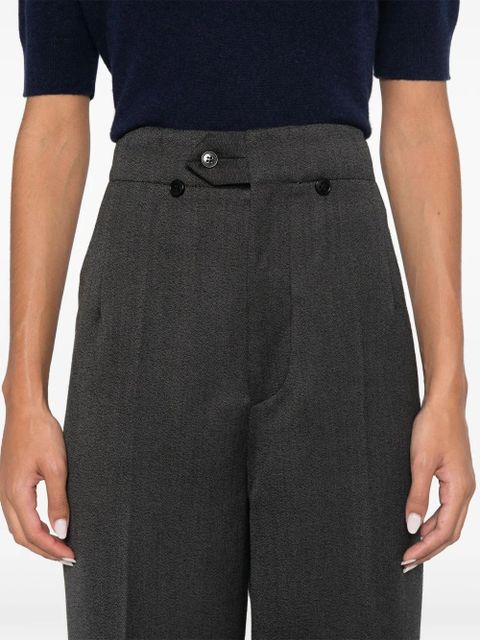 Victoria Beckham high-waist tapered-leg trousers - Grey