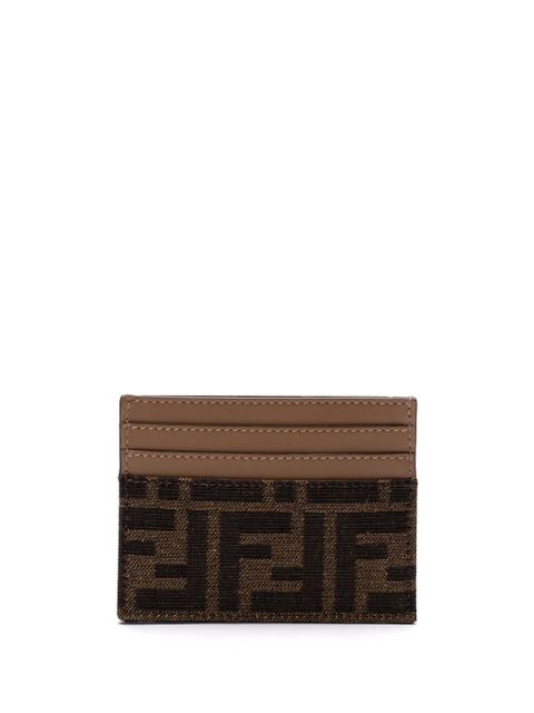 FENDI FF card holder - Brown - zdjęcie produktu nr 2