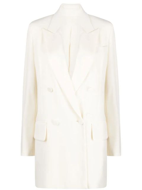 Max Mara double-breasted virgin wool blazer - Neutrals - zdjęcie produktu nr 1