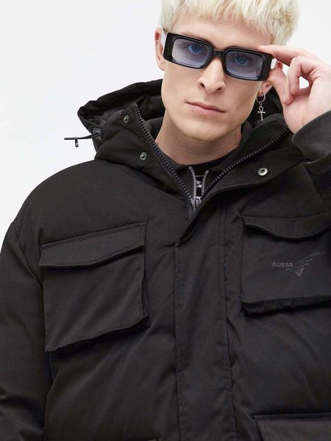 Guess Originals kurtka kolor czarny zimowa