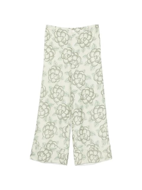 Marni printed piping trousers - Neutrals - zdjęcie produktu nr 1