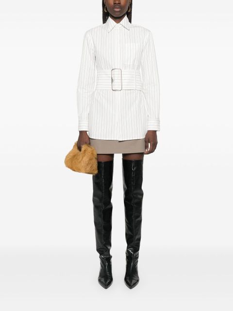 Burberry striped cotton shirt - White - zdjęcie produktu nr 2